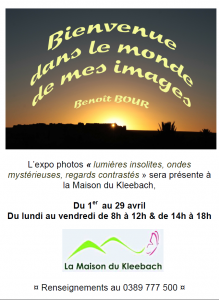 Expo photos Benoît Bour du 1 au 29 avril 2016